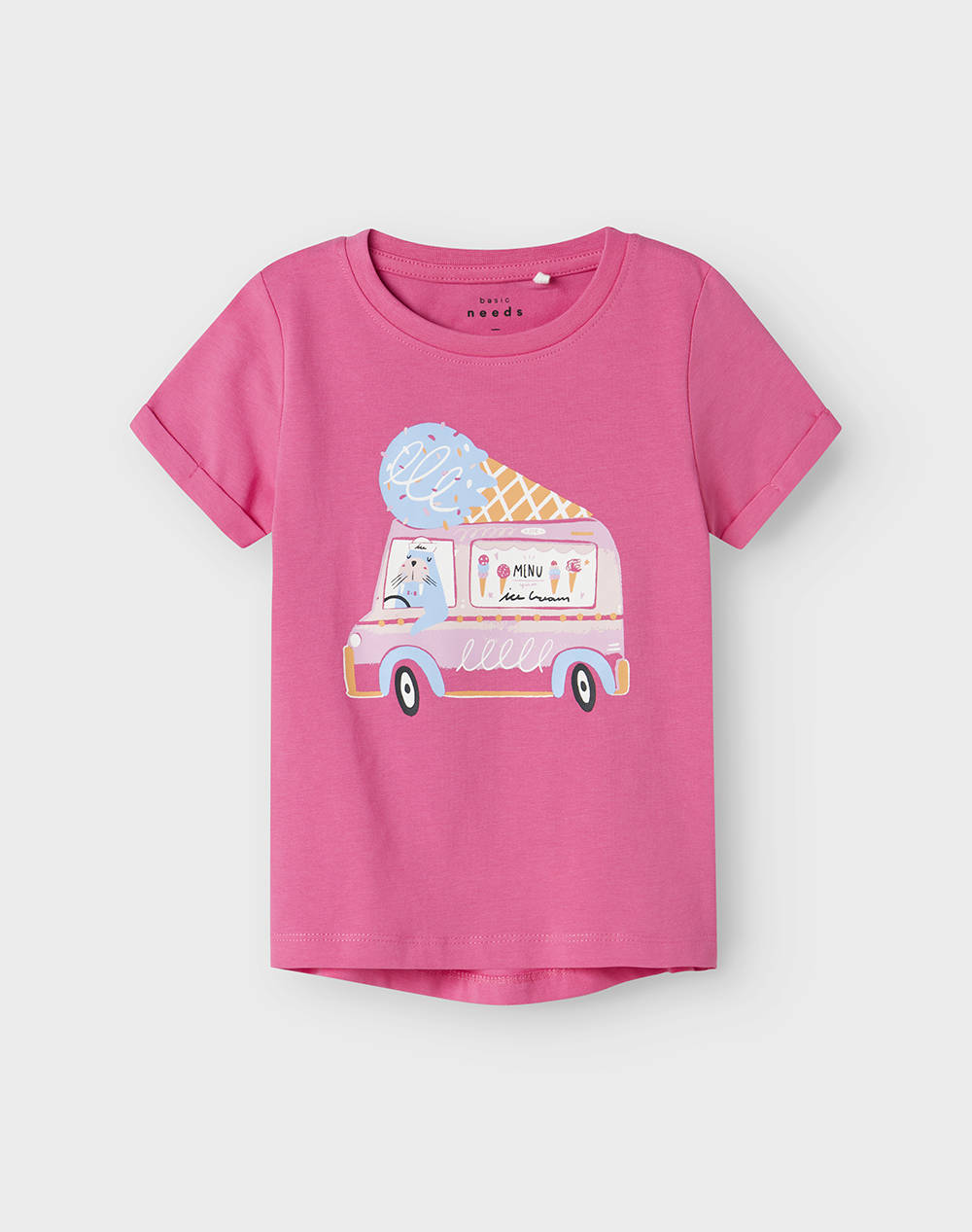 Name It Nmfvix Ss Top Kids Girl Clothes Shirts Pink Cotton,Elastic 13228145 Carmine Roseicecar Female Shirts