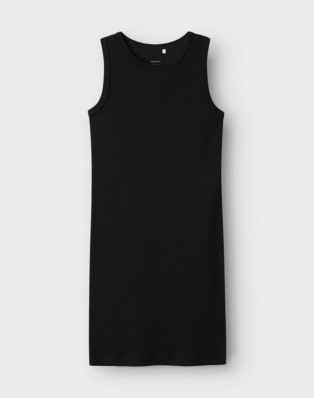 Name It Nkfnakal Sl Slim Dress Noos Kids Girl Clothes Dresses Black Cotton,Elastic 13240424 Black Female Dresses Black