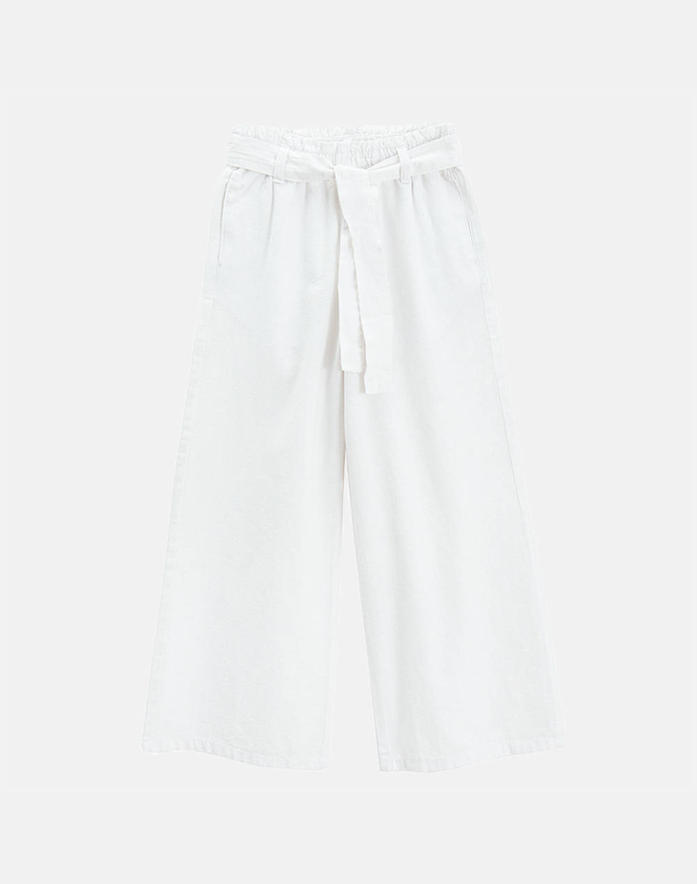Cool Club Pants Girl (2 8) Kids Girl Clothes Trousers White Cotton,Linen Ccg3011964 White Female Trousers