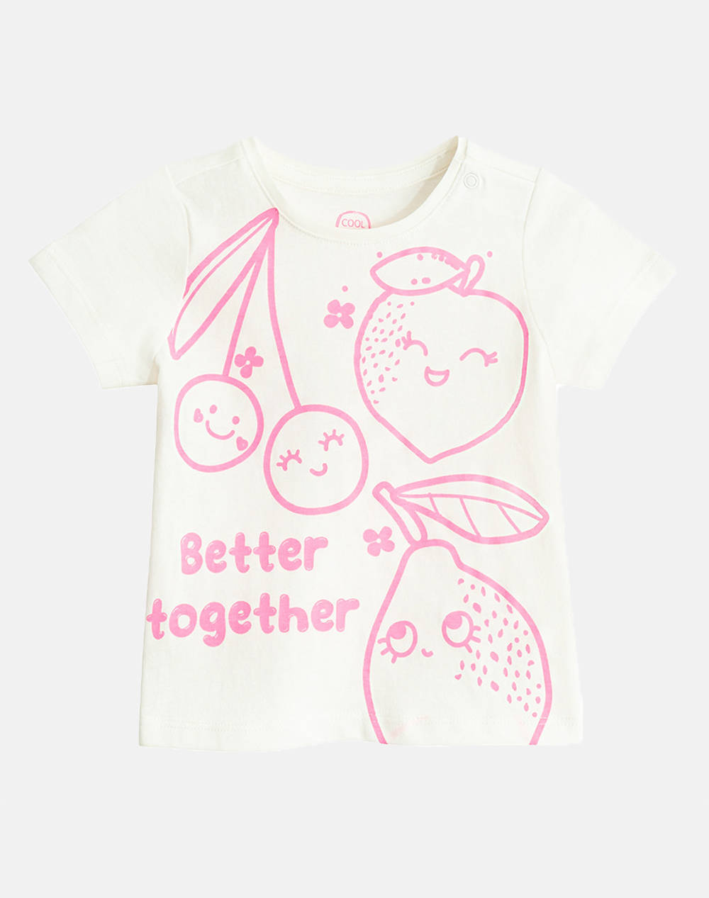 Cool Club T Shirt Girl (0 2) Kids Girl Clothes Baby White Cotton Ccg3000989 White Female Baby