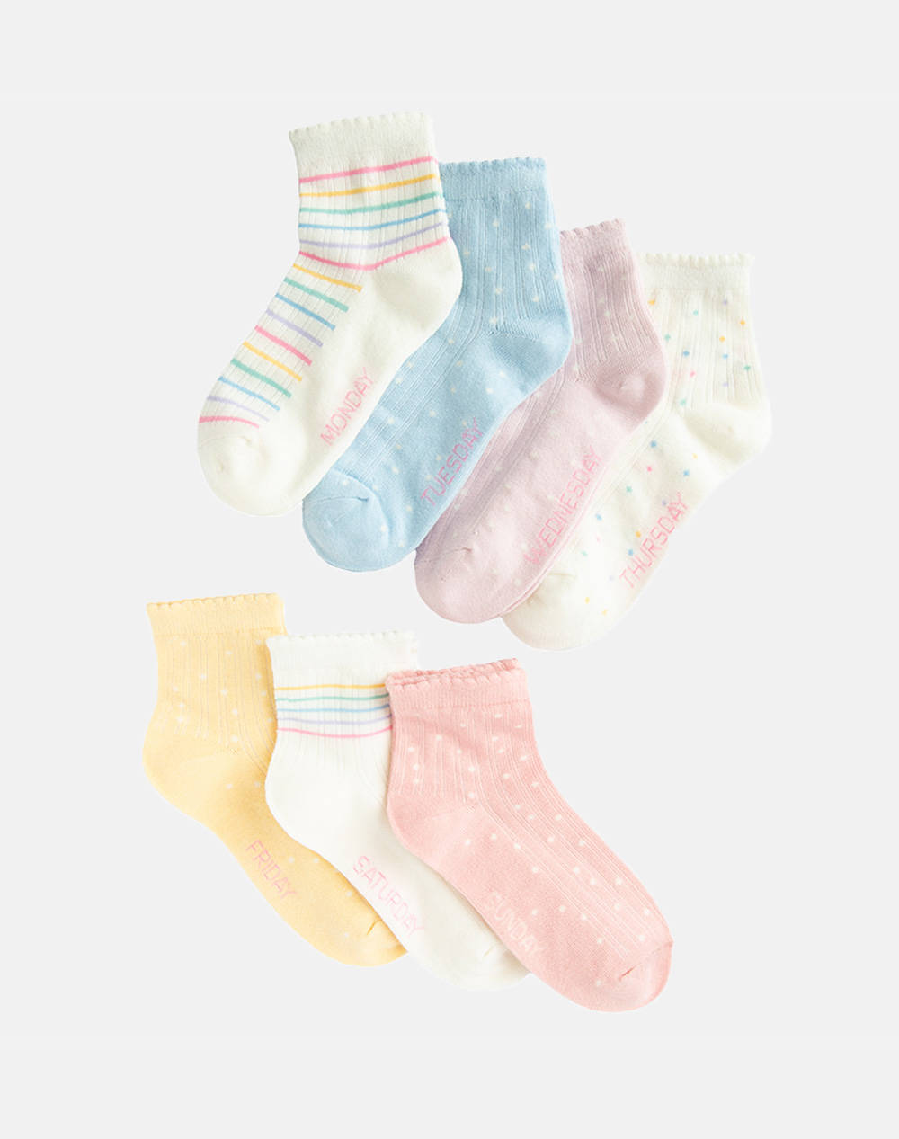 Cool Club Socks 7 Pcs Girl (2 8) Kids Girl Underwear Socks Mixed Cotton,Elastic,Synthetic Chg3013054 00 Mix Female Socks