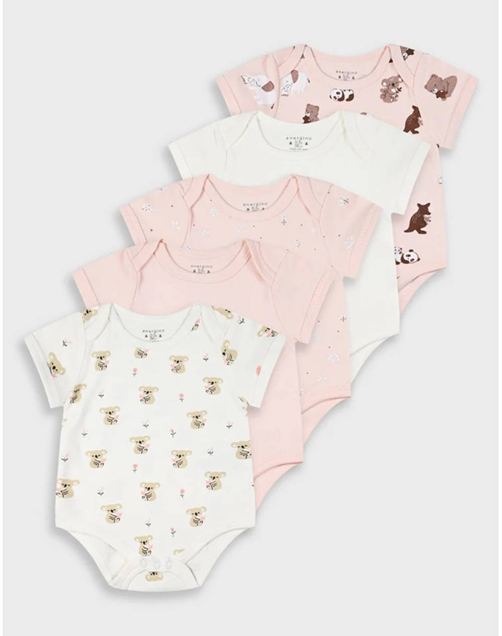 Energiers Baby Set 5 Pcs Girl (Rompers) Kids Girl Clothes Baby Multi Cotton 14 225505 0 212 Female Baby