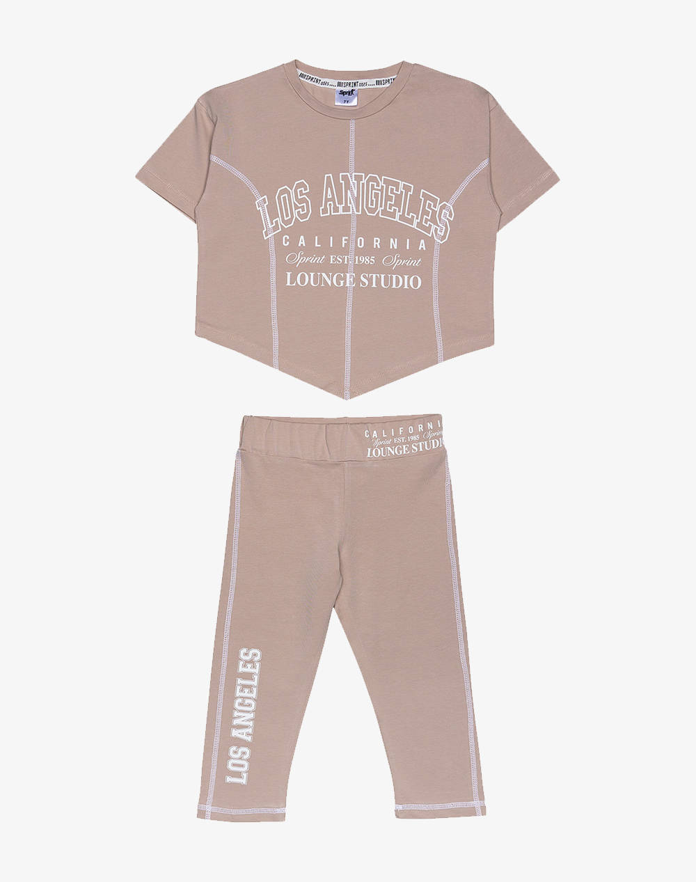 Sprint Set Junior Girl Kids Girl Sportswear Sets Nude Cotton,Elastic 251 4009 S150 Female Sets