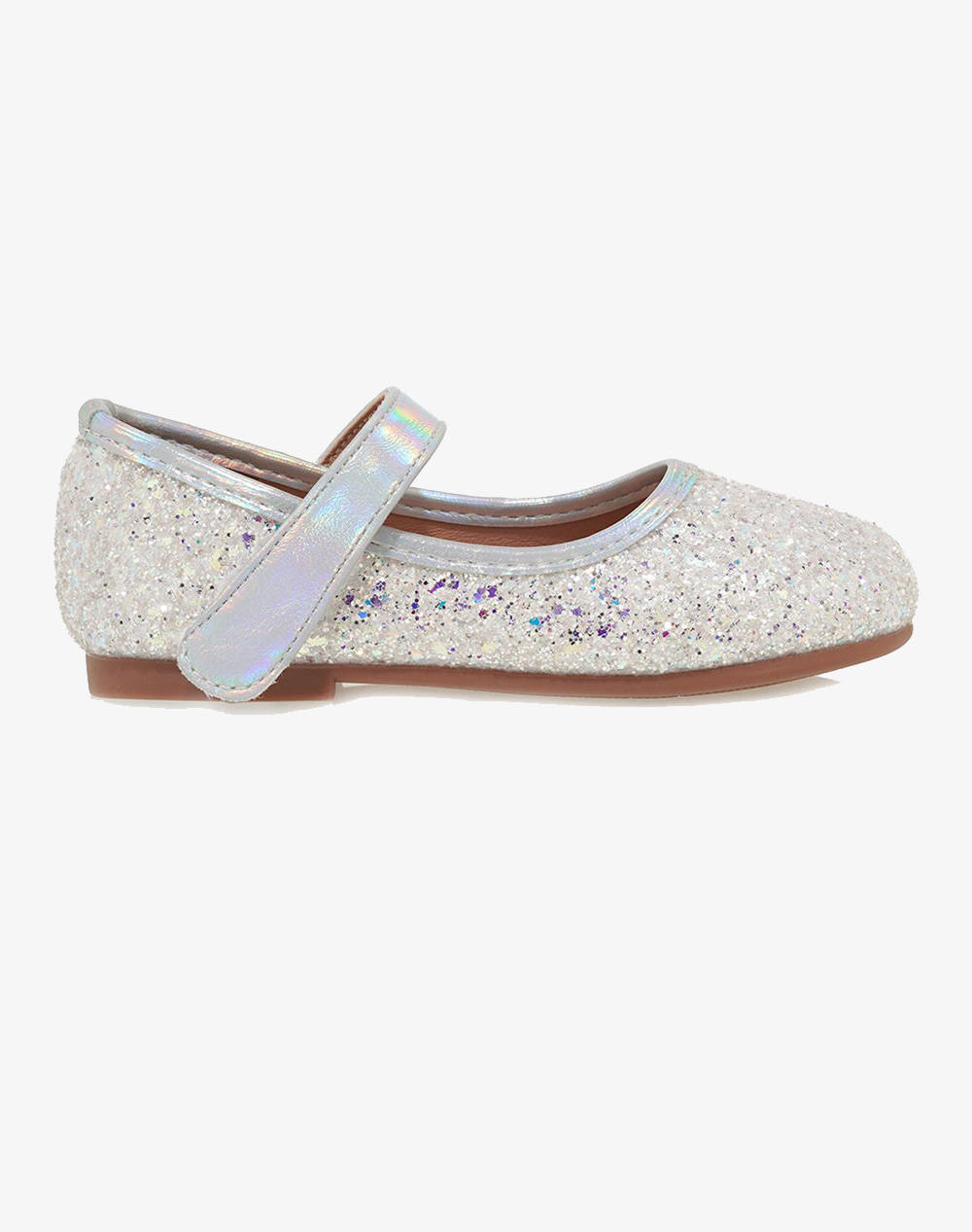 Exe Kids Mary Jane Kids Girl Footwear Flats Metallicsilver Synthetic Ua71B7111621 621 Female Flats
