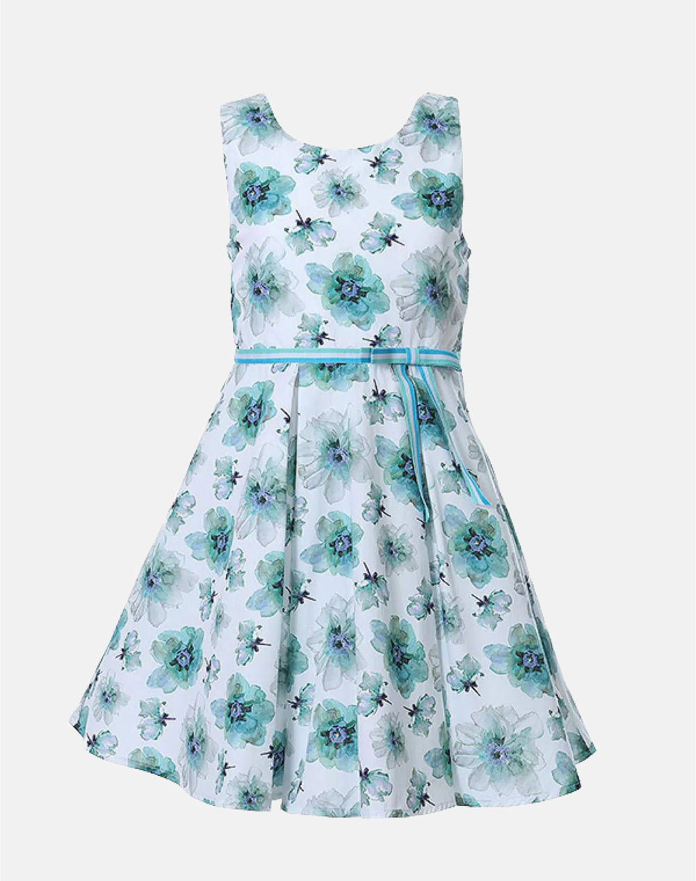 Matou Dress Kids Girl Kids Girl Clothes Dresses Lightblue Cotton 2S25 Mf3540 Lt.Blue Female Dresses Blue