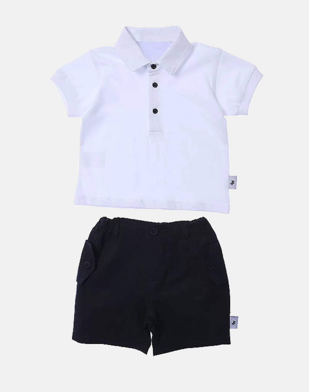 Matou Polo & Shorts Set Kids Boy Kids Boy Clothes Sets White Cotton 2S25 Mf4080 White Male Sets