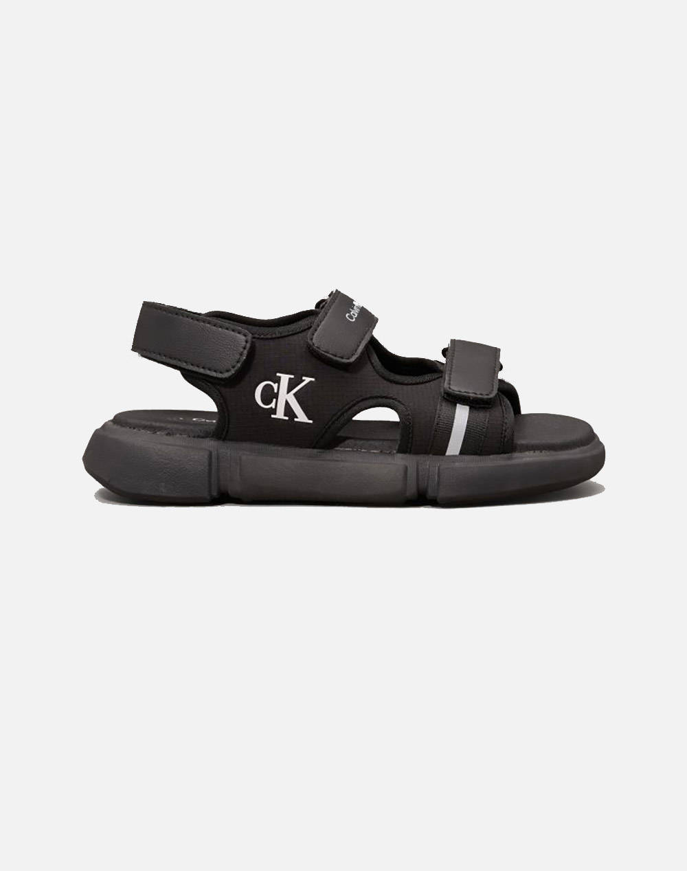 Calvin Klein Velcro Sandal Kids Boy Shoes Flats Black Synthetic V3B2 83023 1591 35 40 999 Male Flats Black