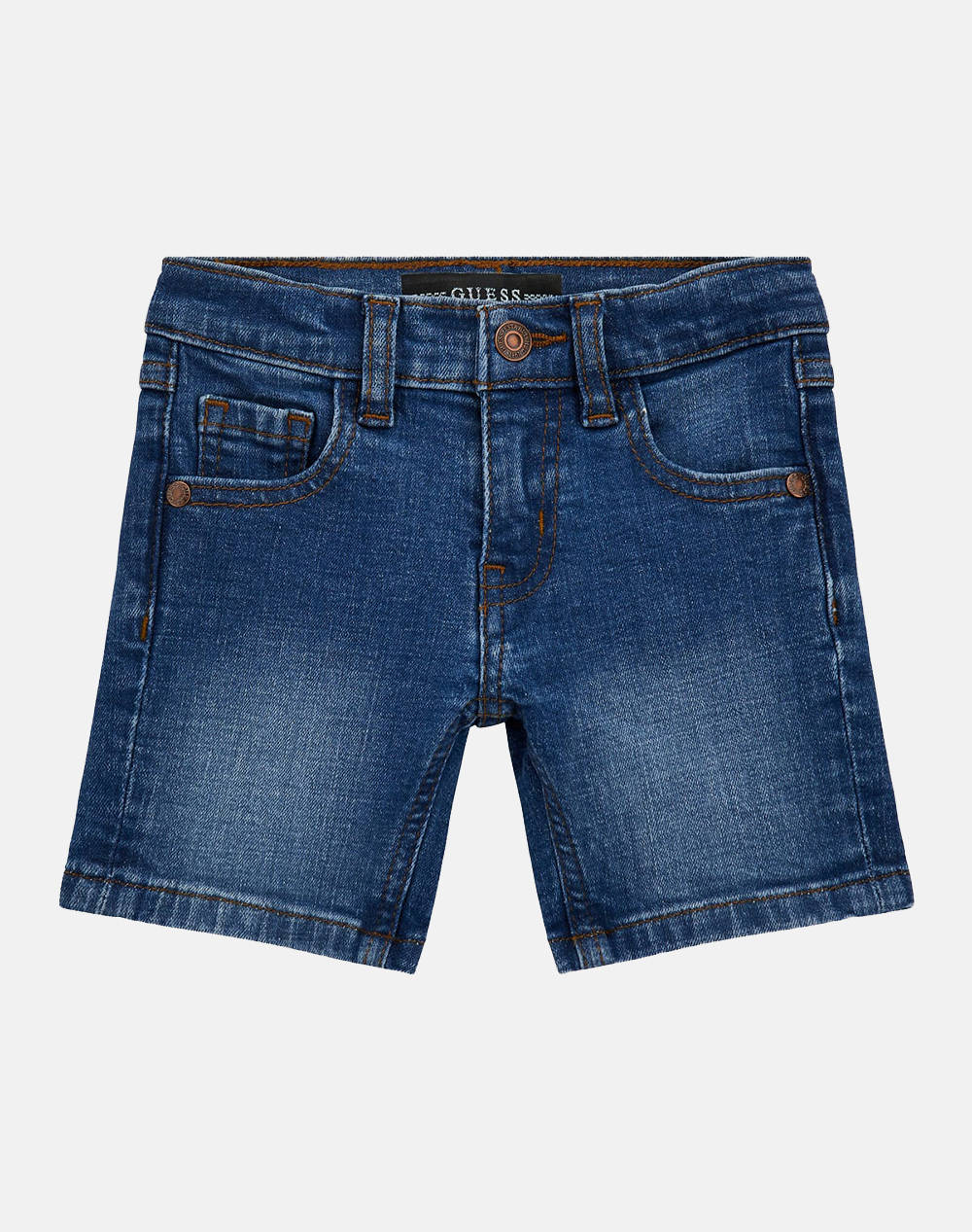 Guess Stretch Denim Shorts Co Crisscross Comfort Indigo Shorts B Kids Boy Clothes Shorts/Bermudas Denimblue Cotton,Elastic N4Rd12D52Z0 Wcmd Male