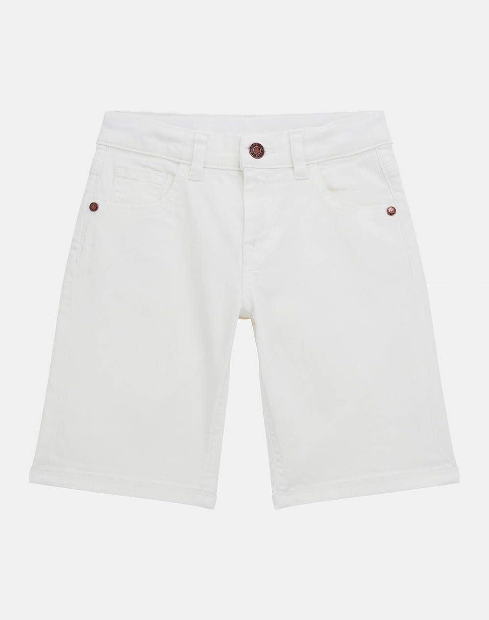 Guess Bull Denim Shorts Organic Str. Bull Denim 10 Oz Shorts Kids Boy Kids Boy Clothes Shorts/Bermudas White Cotton,Elastic L4Rd11We620 G011 Male
