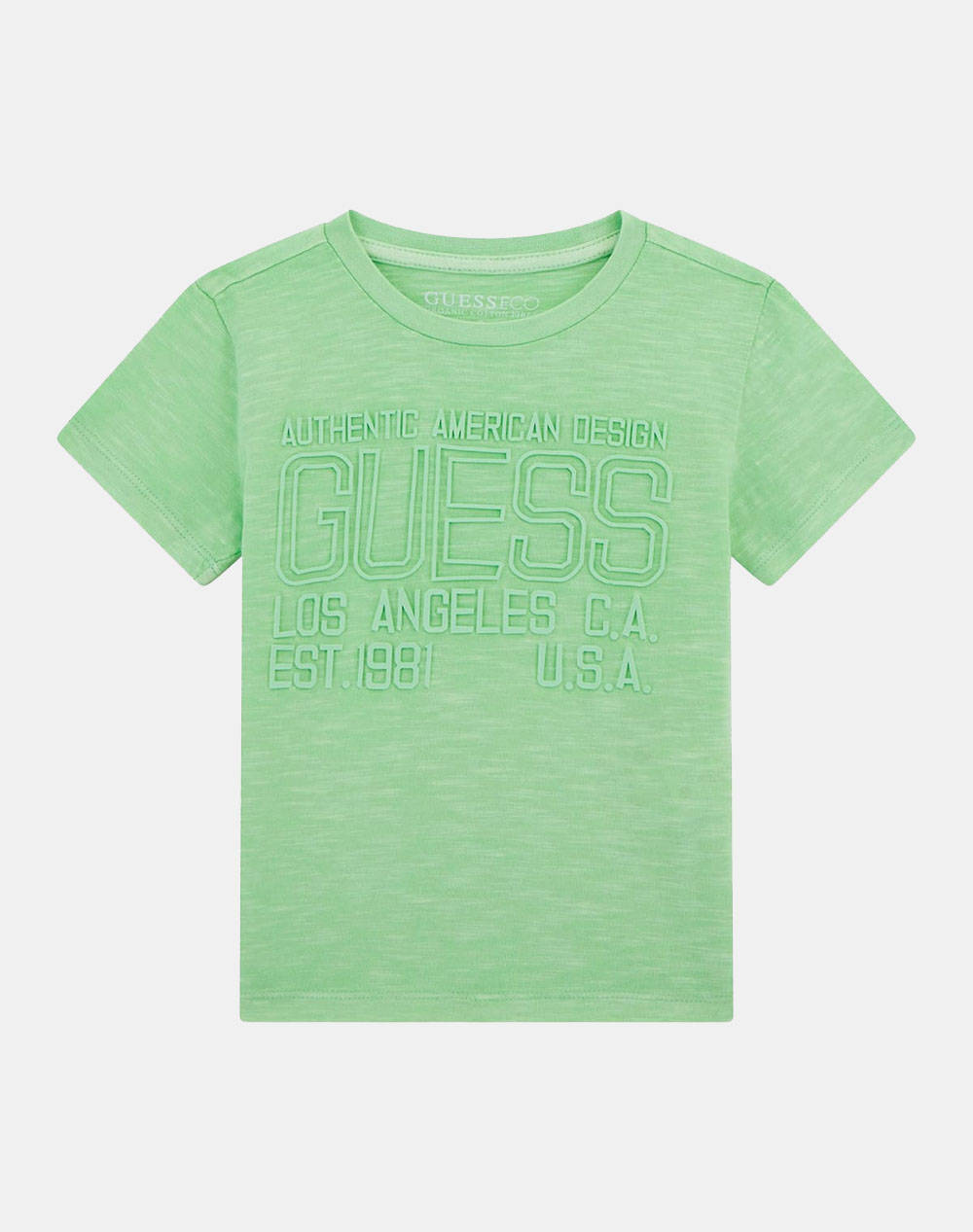 Guess Garment Dye Ss T Shi Mid Organic Slub Jersey 160 Boy T Shirt Kids Boy Clothes T Shirts Lightgreen Cotton N5Gi13K6Xn4 G8Al Male T-Shirts Green
