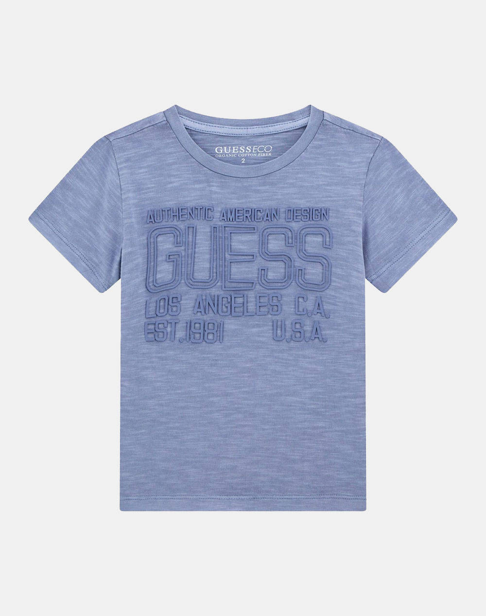 Guess Garment Dye Ss T Shi Mid Organic Slub Jersey 160 Boy T Shirt Kids Boy Clothes T Shirts Steelblue Cotton N5Gi13K6Xn4 G7Gd Male T-Shirts Blue