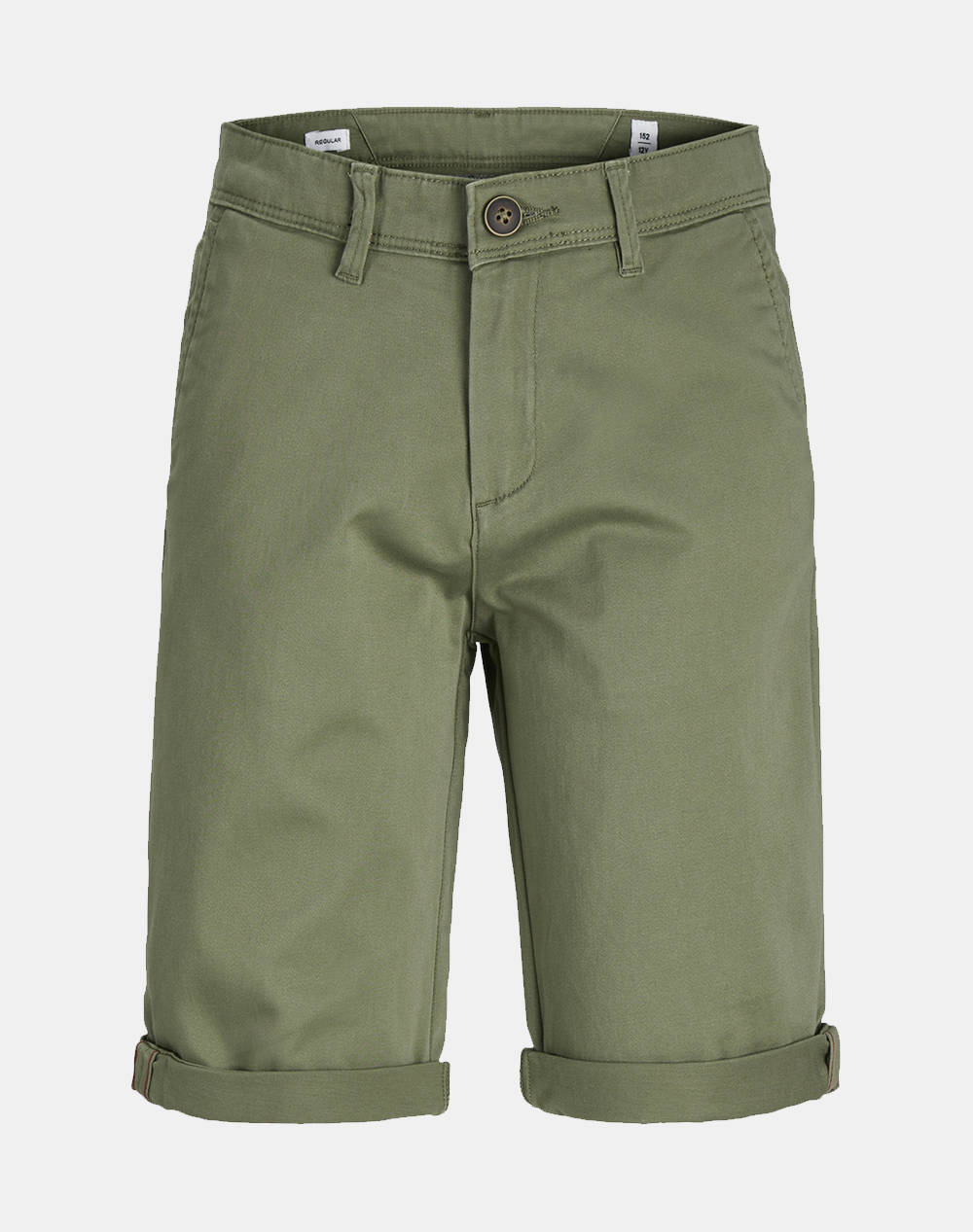 Jack&Jones Jpstbowie Jjshorts Solid Sn Jnr Kids Boy Clothes Shorts/Bermudas Khaki Cotton 12172213 Deep Lichen Green Male Shorts/Bermudas Khaki