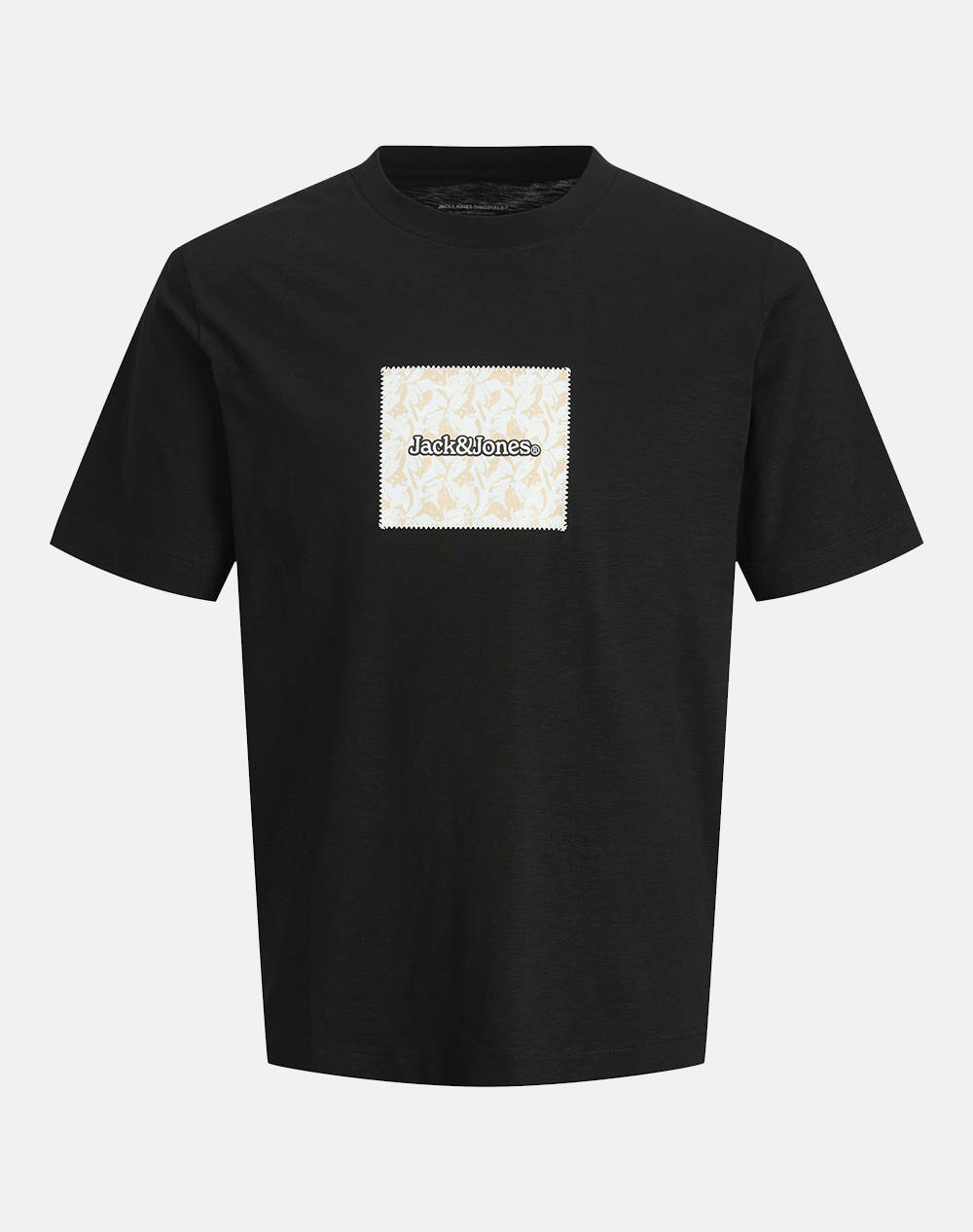 Jack&Jones Jorsplit Aop Branding Tee Ss Crew Jnr Παιδι Αγορι Ρουχα Μπλουζες Black Βαμβακι 12274901 Black Γιά Αγόρι