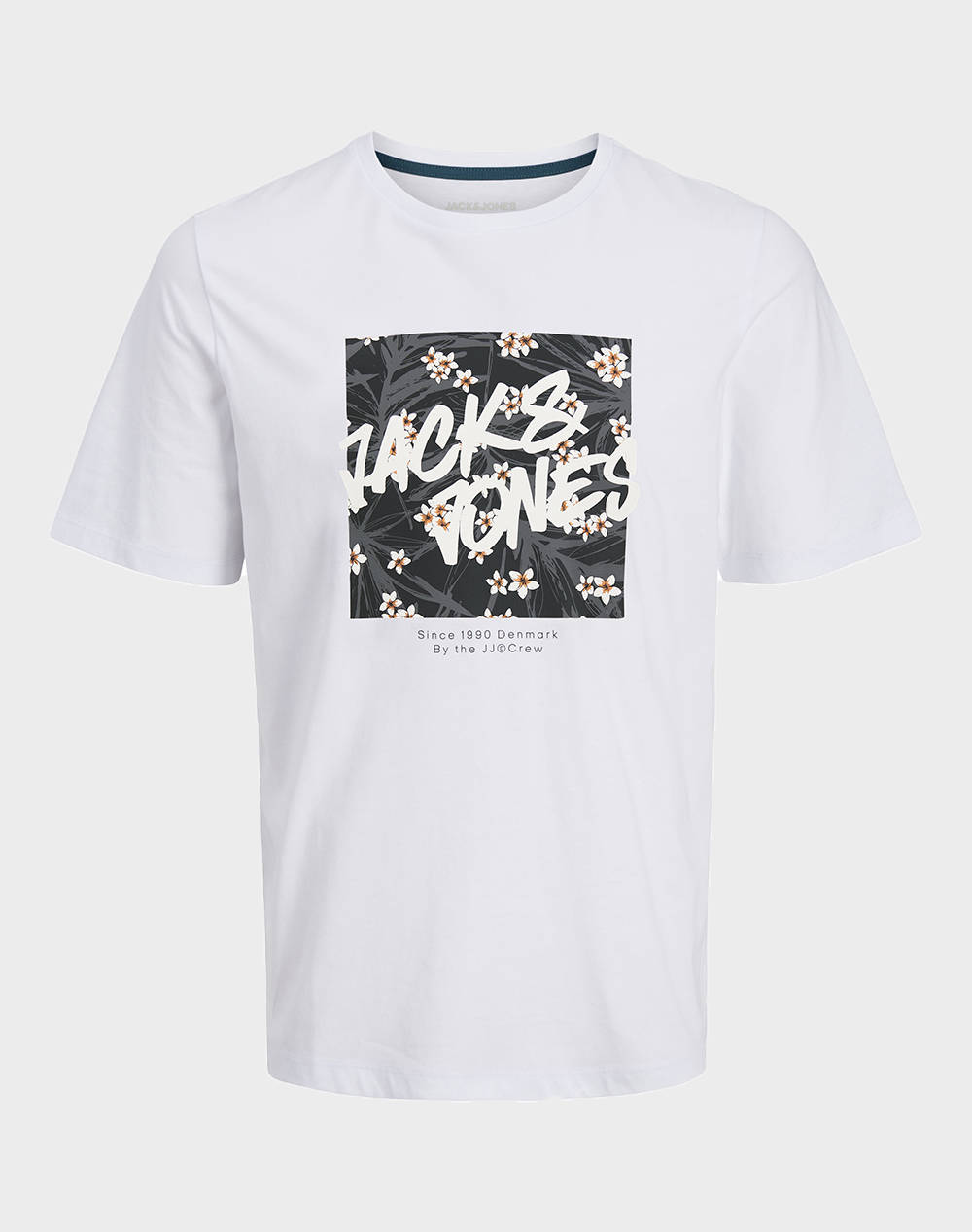 Jack&Jones Jjhawaii Shape Tee Ss Crew Neck Jnr Kids Boy Clothes T Shirts White Cotton 12269916 White Male T-Shirts