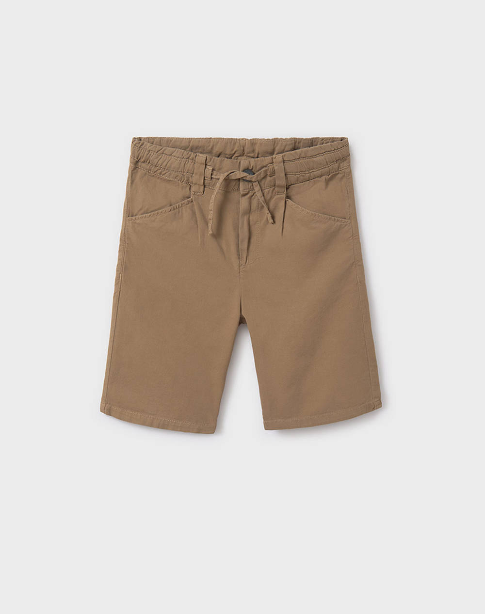 Mayoral Relaxed Bermuda Shorts Kids Boy Clothes Shorts/Bermudas Brown Cotton 06205 074 Male Shorts/Bermudas Brown