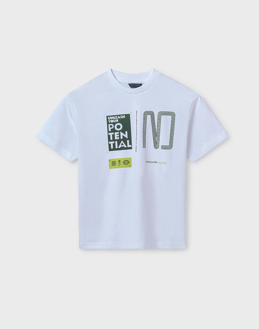 Mayoral Short Sleeved Top Thermographic Kids Boy Clothes T Shirts White Cotton 06014 030 Male T-Shirts