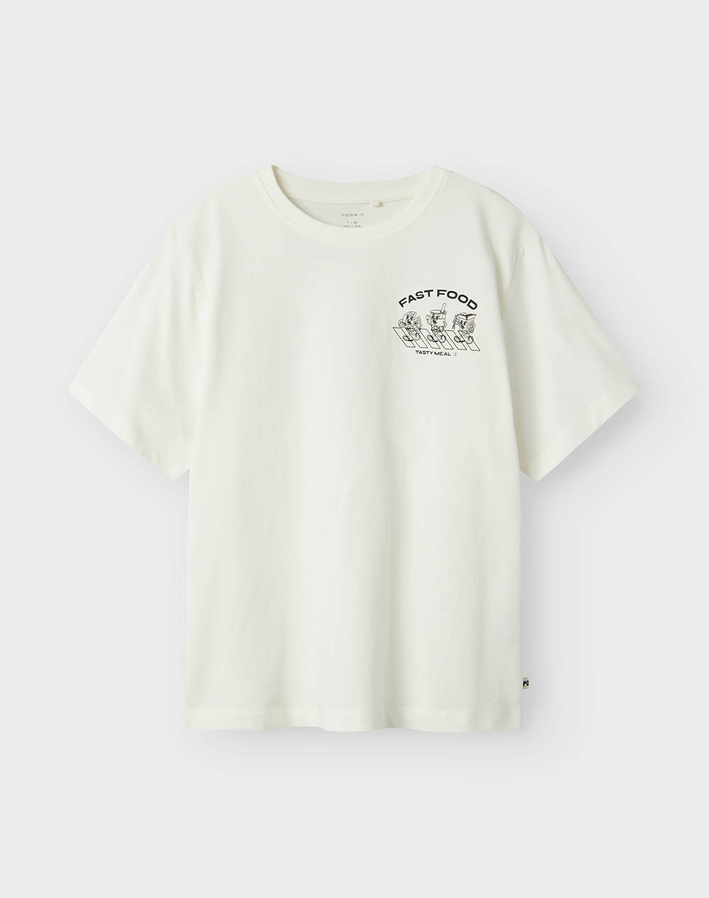 Name It Nkmtobobbi Ss Nreg Top Box Kids Boy Clothes T Shirts Offwhite Cotton 13238780 Cloud Dancer Male T-Shirts