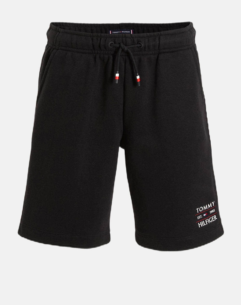 Tommy Hilfiger Tommy Flag Hilfiger Sweatshort Kids Boy Clothes Shorts/Bermudas Black Cotton,Synthetic Kb0Kb09481 8Y 16Y Bds Male Shorts/Bermudas Black