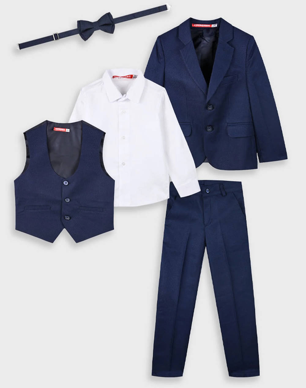 Energiers Set Jacket+Pants+Vest+Bow Tie+Shirt Kids Boy Clothes Sets Darkblue Cotton,Synthetic 42 225193 0 001 Male Sets Blue