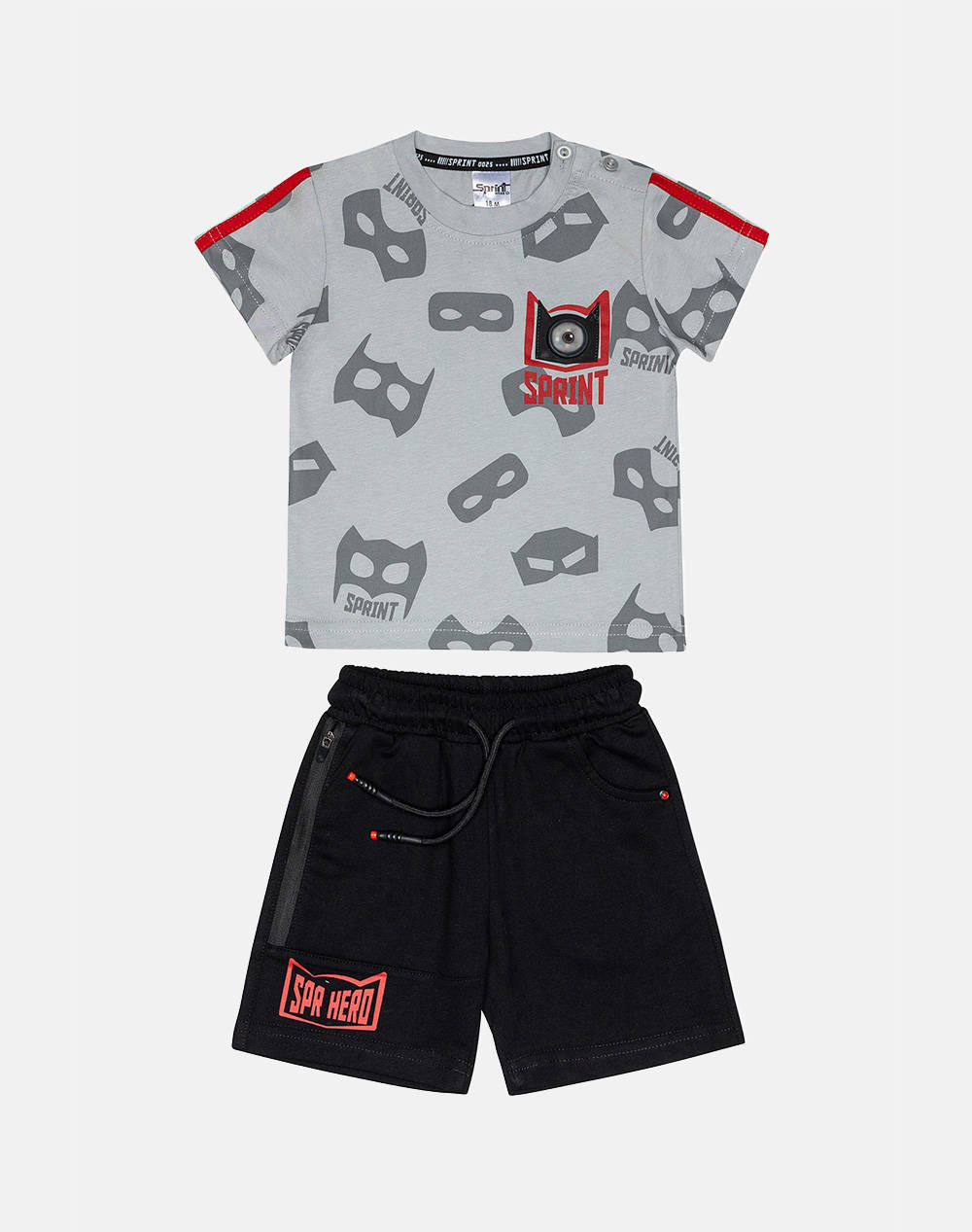 Sprint Set Baby Boy Kids Boy Sportswear Sets Lightgray Cotton 251 1027 S160 Male Sets