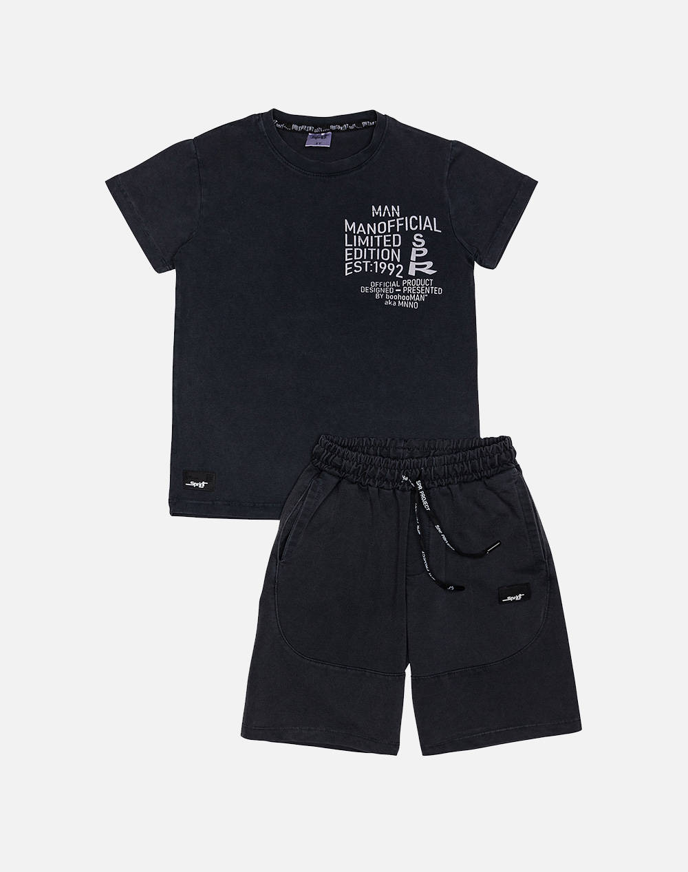 Sprint Set Junior Boy Kids Boy Sportswear Sets Black Cotton 251 3020 S200 Male Sets Black