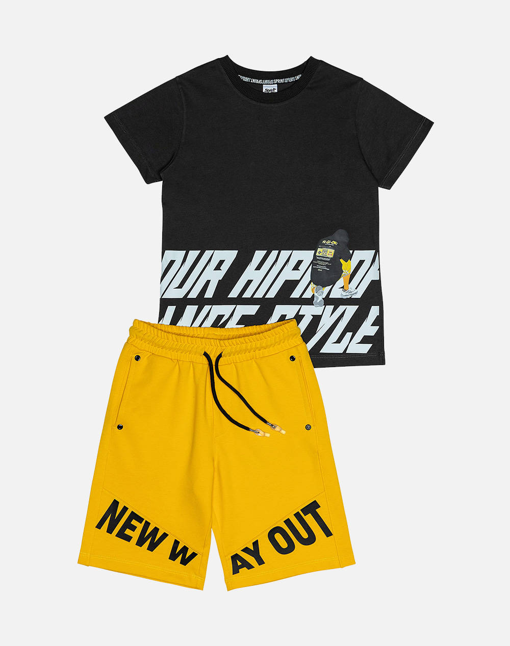 Sprint Set Junior Boy Kids Boy Sportswear Sets Darkslategrey Cotton 251 3004 S204 Male Sets