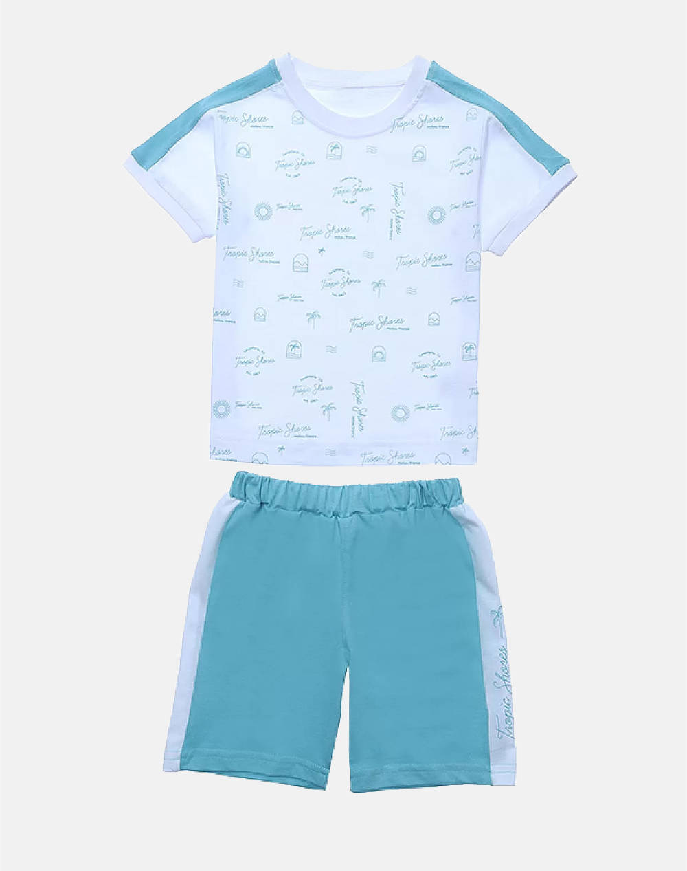 Matou Bermuda Shorts Set Kids Boy Kids Boy Sportswear Sets Mixed Cotton 1Gs25 Mfa5020 Green Male Sets