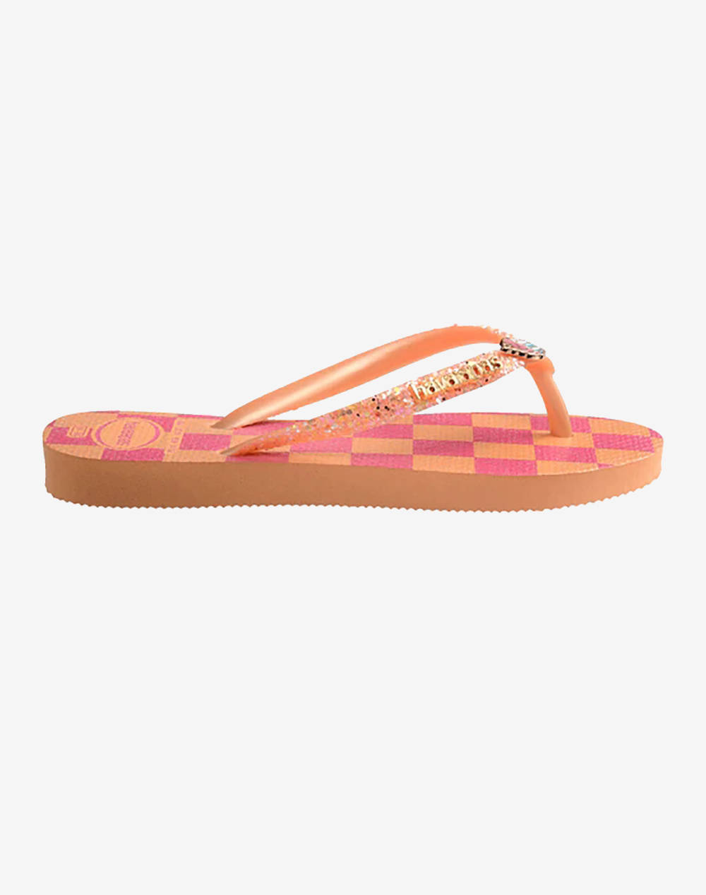 Havaianas Kids Slim Glitter Trendy Παιδι Κοριτσι Παπουτσια Σαγιοναρες Lightorange Συνθετικο 4146976 0027 - Koolfly