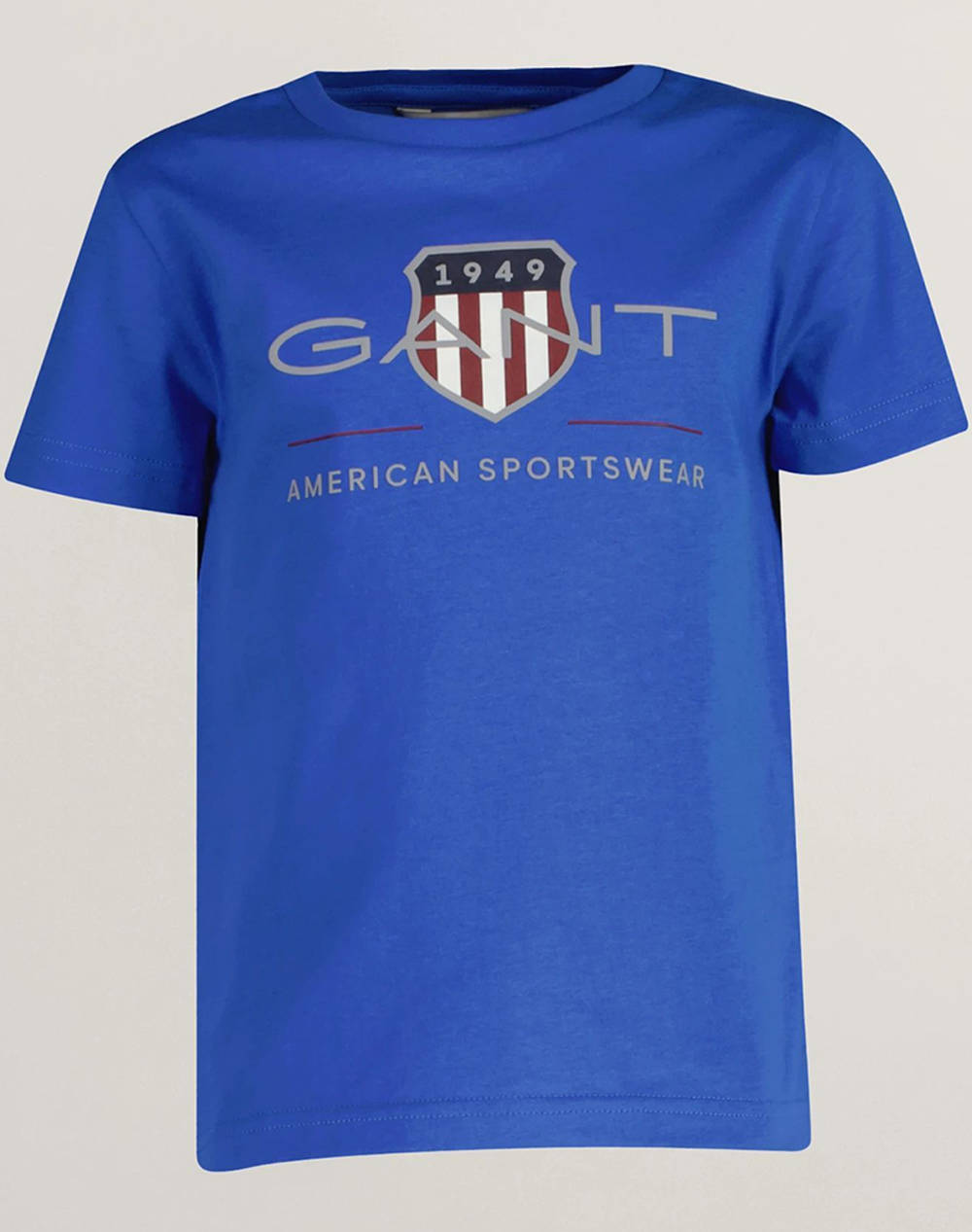 Gant Archive Shield Ss T Shirt Kids Boy Clothes T Shirts Blue Cotton 3G805182 451 Unisex T-Shirts Blue