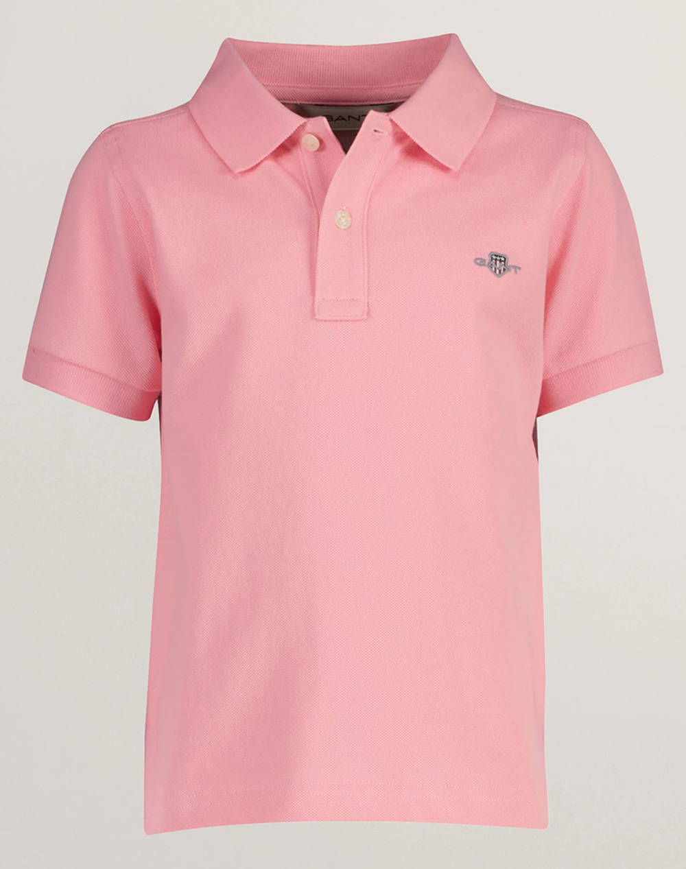 Gant Shield Ss Pique Shirt Kids Boy Clothes T Shirts Lightpink Cotton 3G802546 627 Unisex T-Shirts