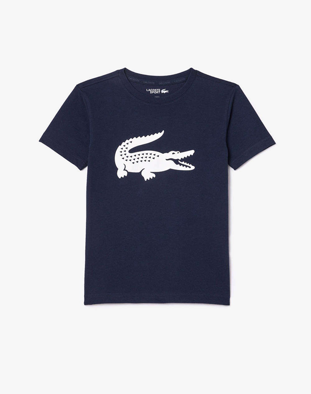 Lacoste Ss Tee Shirt Kids Boy Clothes T Shirts Navyblue Cotton,Synthetic 3Tj2910 525 Unisex T-Shirts Blue