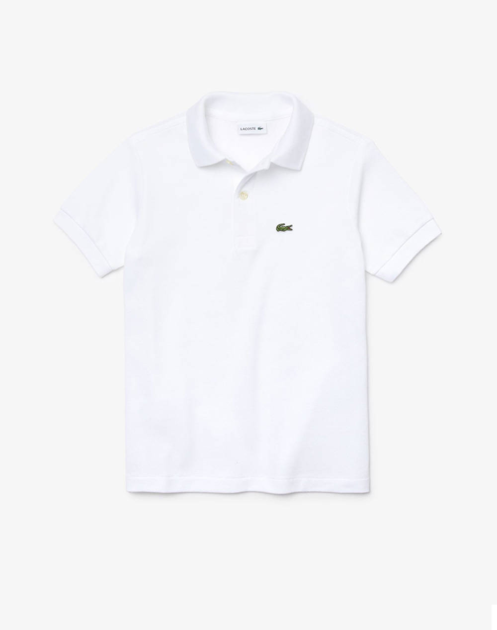Lacoste Polo Ss T Shirt Kids Boy Clothes T Shirts White Cotton 3Pj2909 001 Unisex T-Shirts
