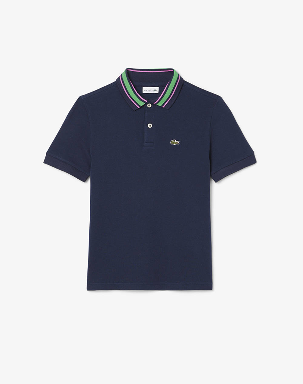 Lacoste Polo Shirt Ss Kids Boy Clothes T Shirts Navyblue Cotton 3Pj8402 Hti Male T-Shirts Blue