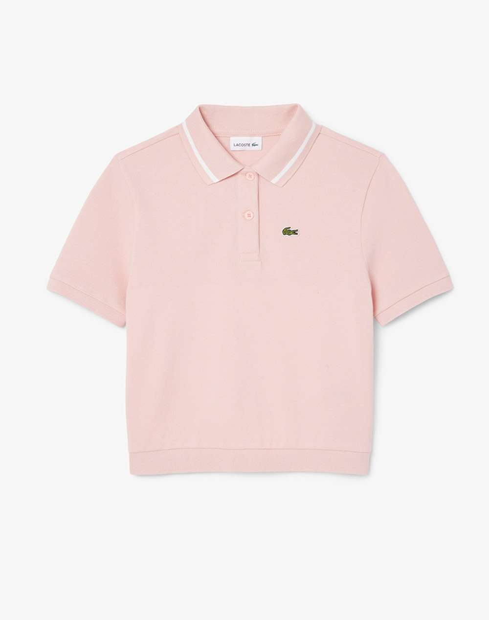 Lacoste Polo Shirt Ss Kids Girl Clothes Shirts Lightpink Cotton,Synthetic 3Pj8439 Et7 Female Shirts