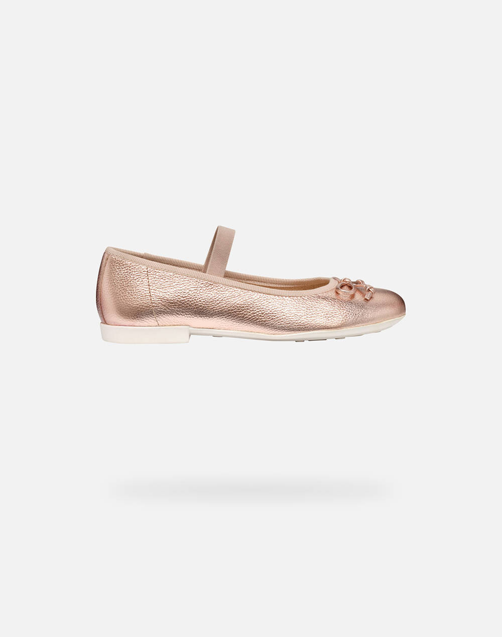 Geox J Plie'' D Pearl.Lea Kids Girl Footwear Flats Pink Leather J4555D00044C8014 28 35 C8014 Female Flats