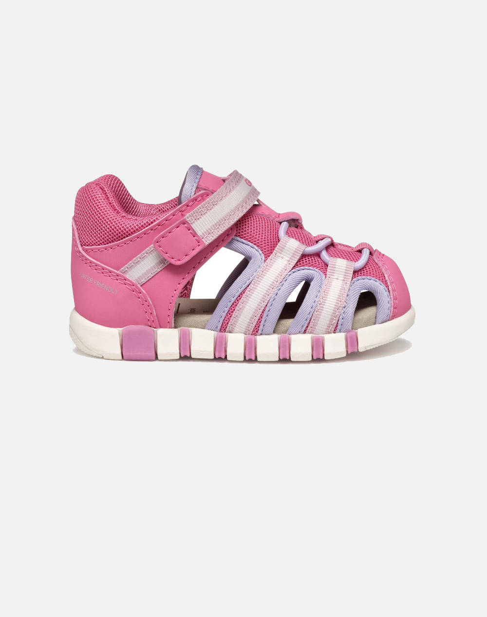 Geox B Sandal Iupidoo D Dbk+Mesh Kids Girl Footwear Flats Pink Fabric B5517D05014C8F8R C8F8R Female Flats