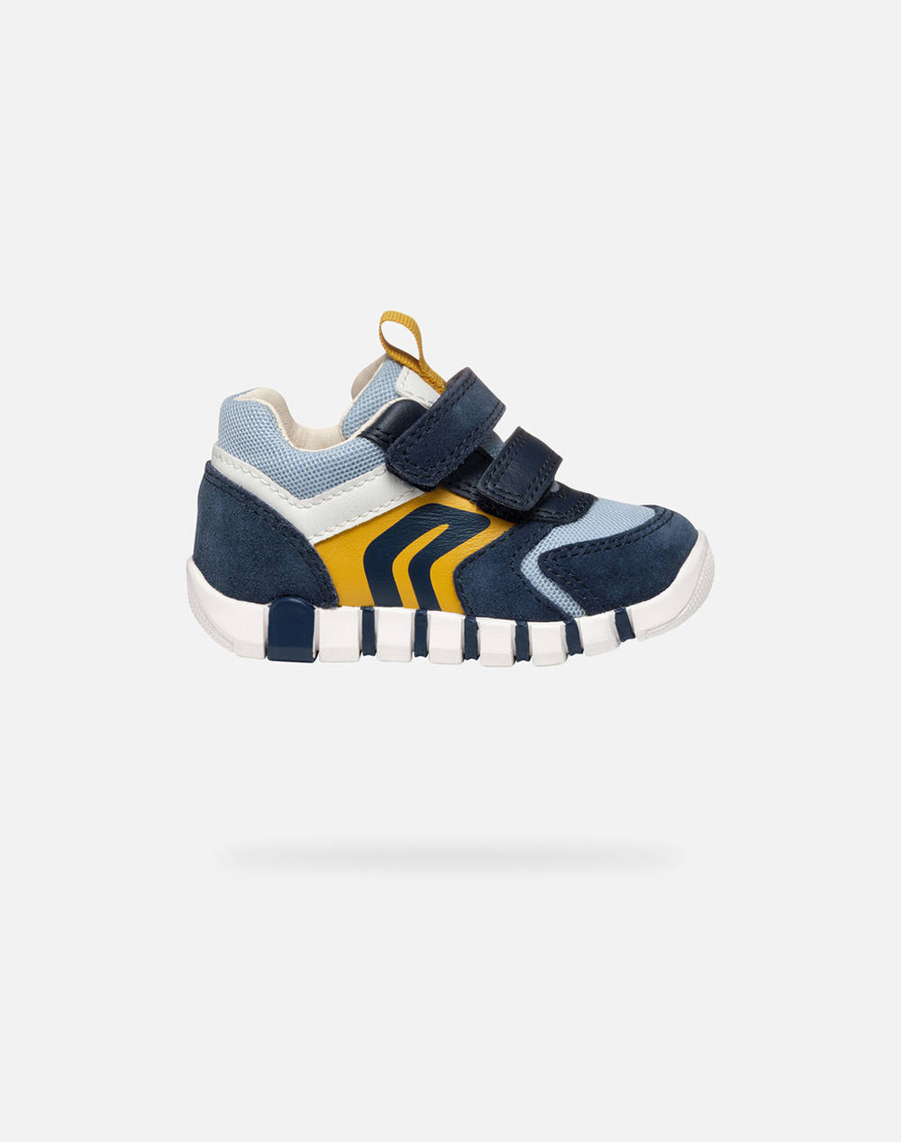 Geox B Iupidoo B. D Suede+Mesh Kids Boy Shoes Sneakers Navyblue Leather,Synthetic,Fabric B3555D02014C0916 C0916 Male Sneakers Blue