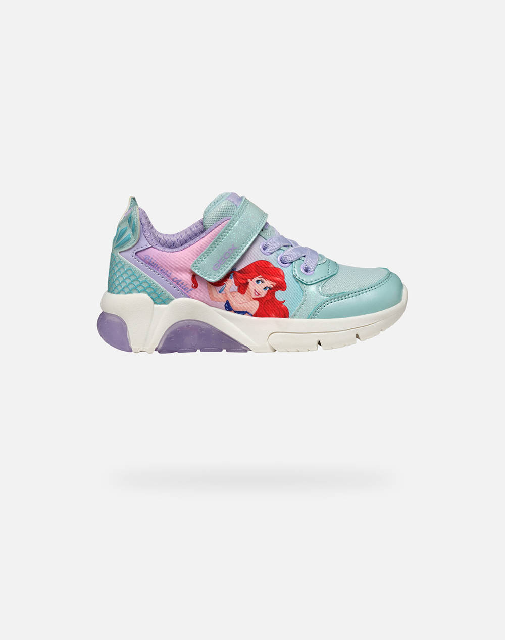 Geox J Fadinlight A Pr.Tex+Gli.Pa Kids Girl Footwear Sneakers Multi Imitation Leather,Fabric J55M4B0Ankcc3B8R 28 35 C3B8R Female Sneakers