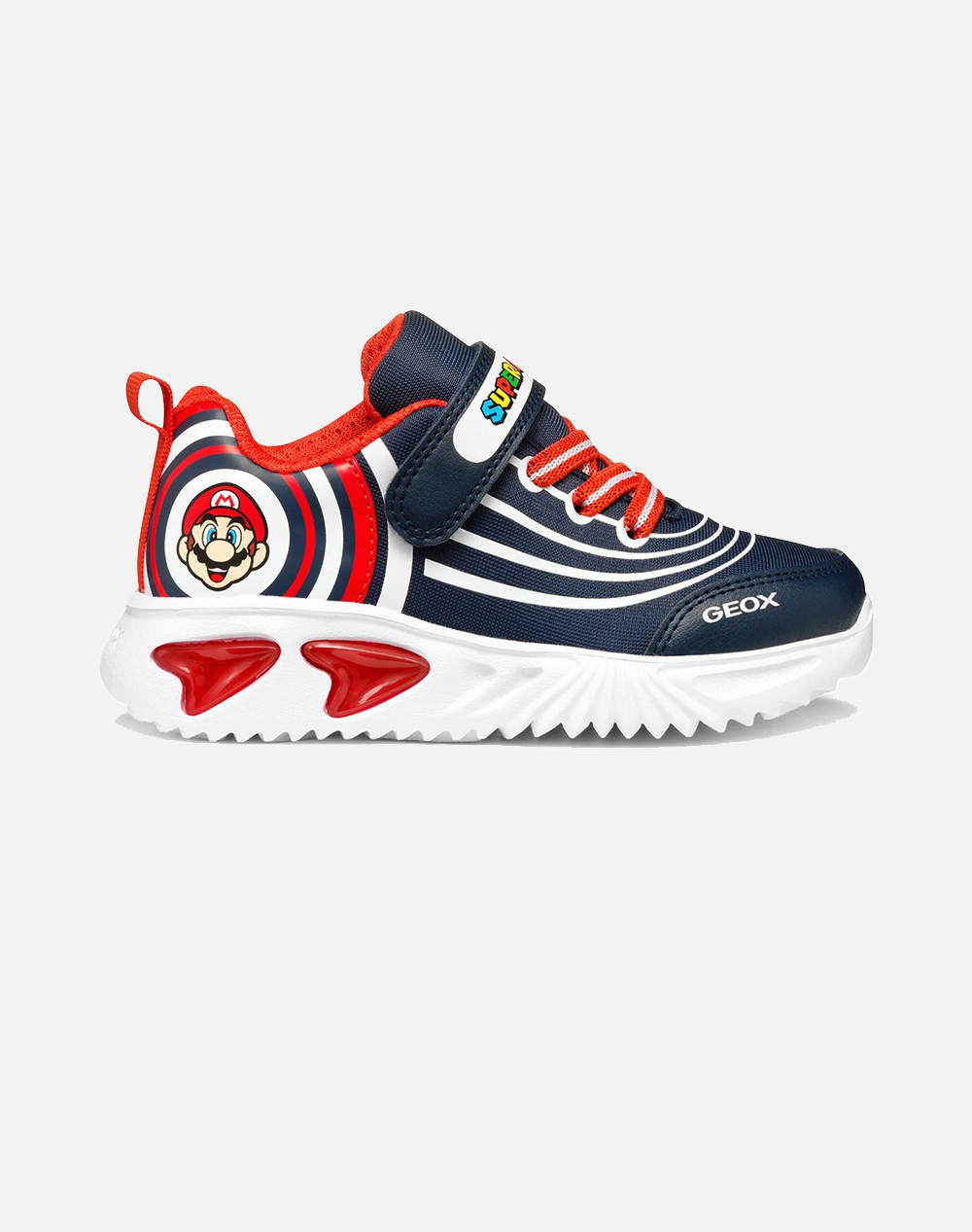 Geox J Assist B. B Pr.Mesh+Syn Kids Boy Shoes Sneakers Navyblue Imitation Leather,Fabric J55Dzb02A54C0735 28 35 C0735 Male Sneakers Blue