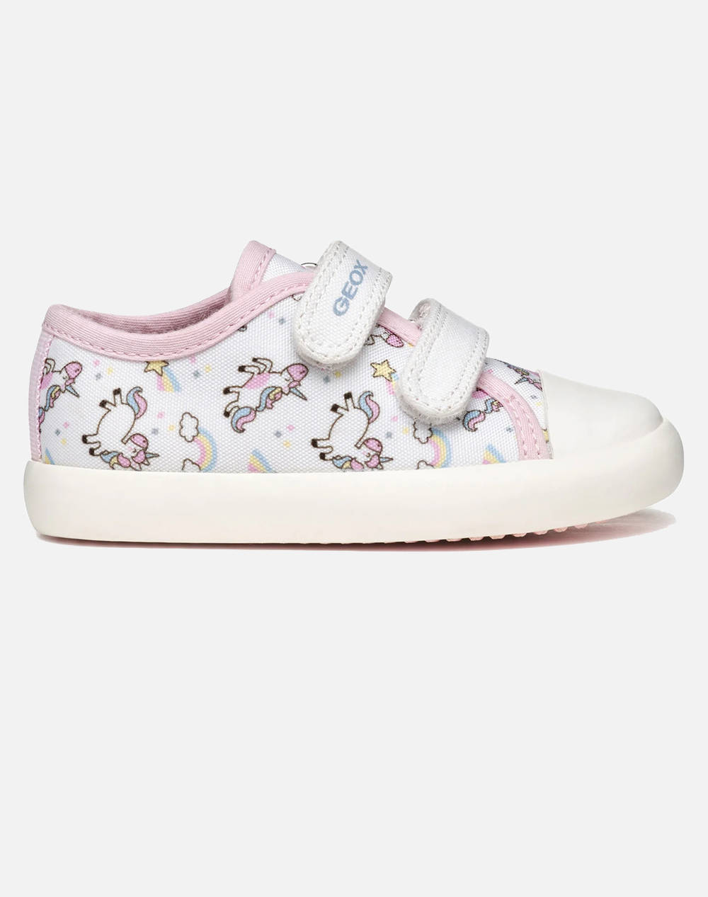 Geox B Gisli G. B Print.Text Kids Girl Footwear Flats White Fabric B451Mb000Anc0406 20 23 C0406 Female Flats