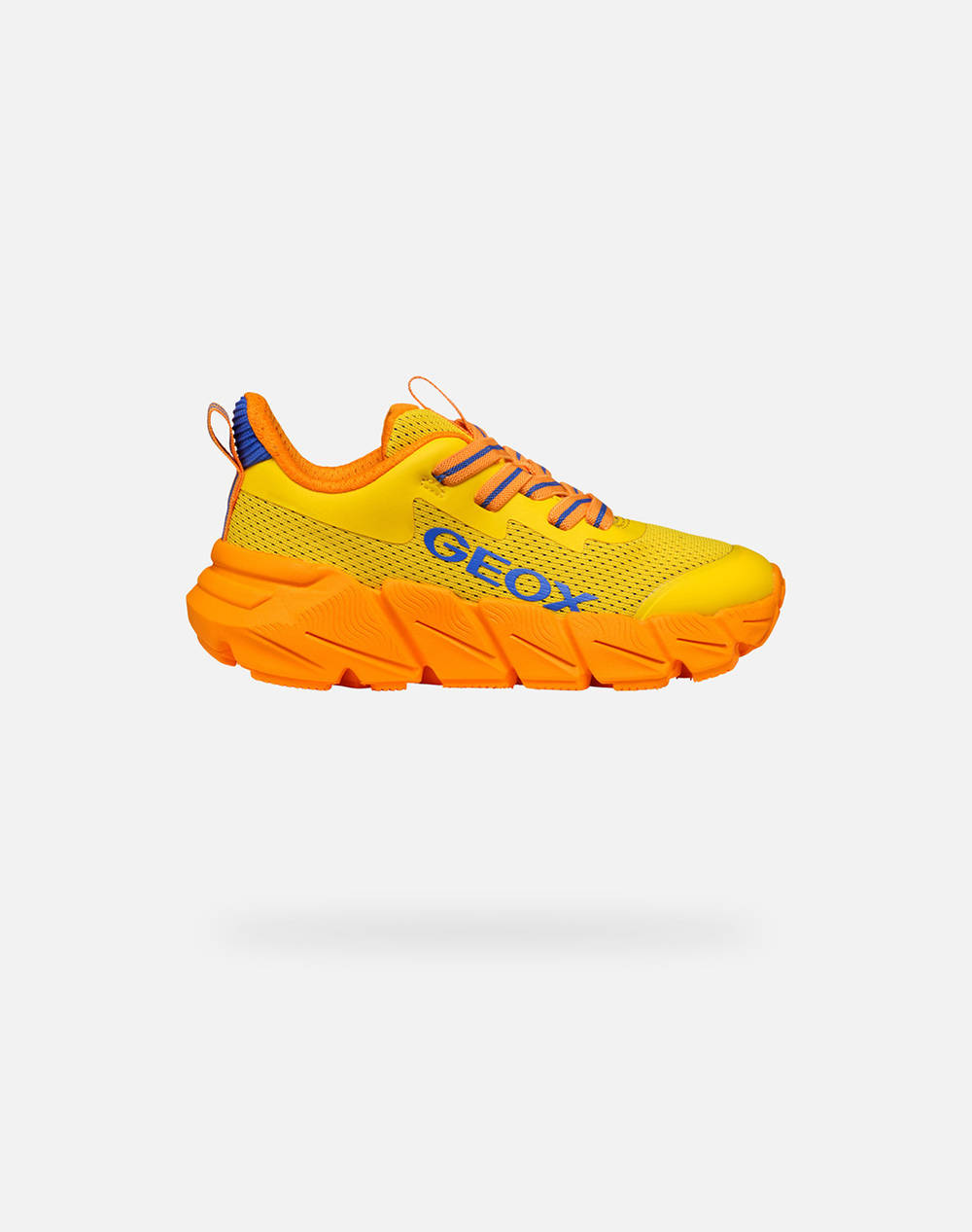 Geox J Flexyper Fast A Mesh+Tpu Kids Boy Shoes Sneakers Orange Synthetic,Fabric J46N1A0149Jc0578 36 41 C0578 Male Sneakers