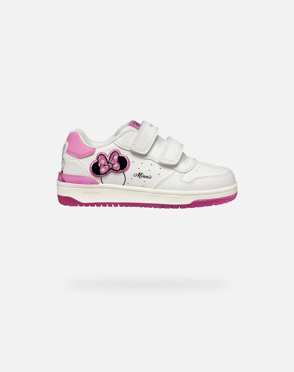 Geox J Washib A Synt.Lea Kids Girl Footwear Sneakers White Imitation Leather,Fabric J55Hxb000Bcc0563 28 35 C0563 Female Sneakers