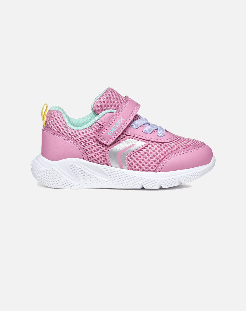 Geox B Sprintye G. D Mesh+Geobuck Kids Girl Footwear Sneakers Pink Synthetic,Fabric B454Td01454Ce83B Ce83B Female Sneakers