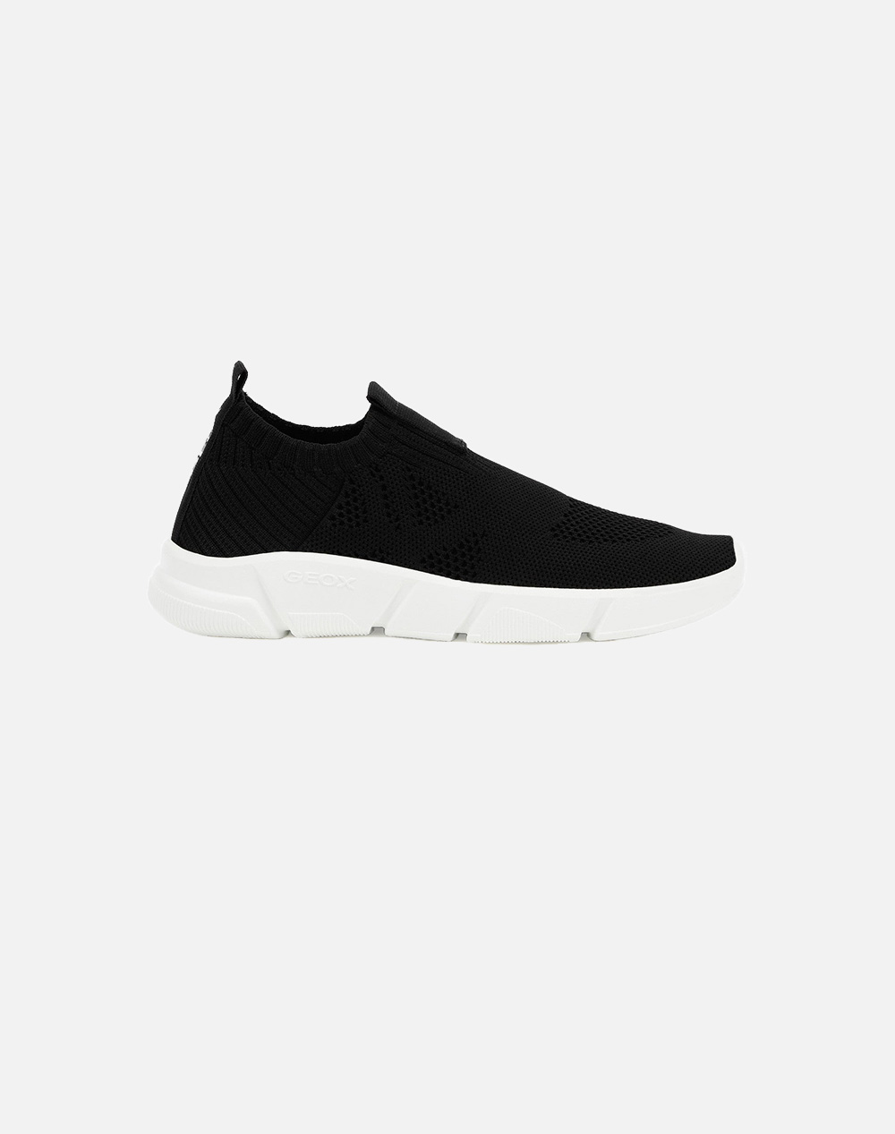 Geox J Aril B. A Knitted Text. Kids Girl Footwear Flats Black Fabric J02Dma0006Kc9999 C9999 Unisex Flats Black