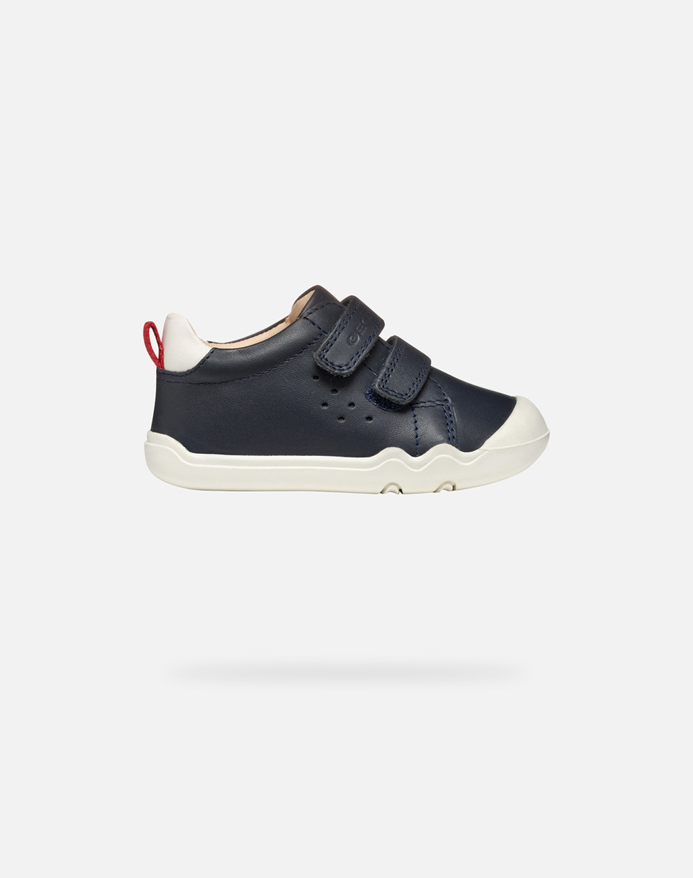 Geox B Steppieup A Nappa Kids Boy Shoes Flats Navyblue Leather B465Wa00085C0735 C0735 Male Flats Blue
