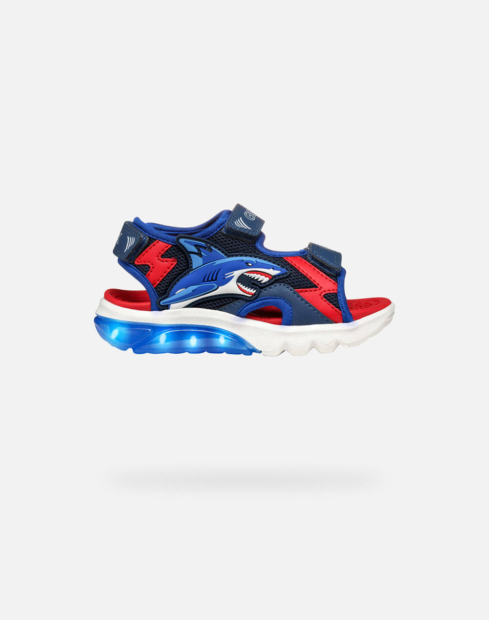 Geox J Sandal Ciberdron B Mes+Gbk Kids Boy Shoes Flats Navyblue Synthetic,Fabric J55Mxb01454C0735 36 41 C0735 Male Flats Blue