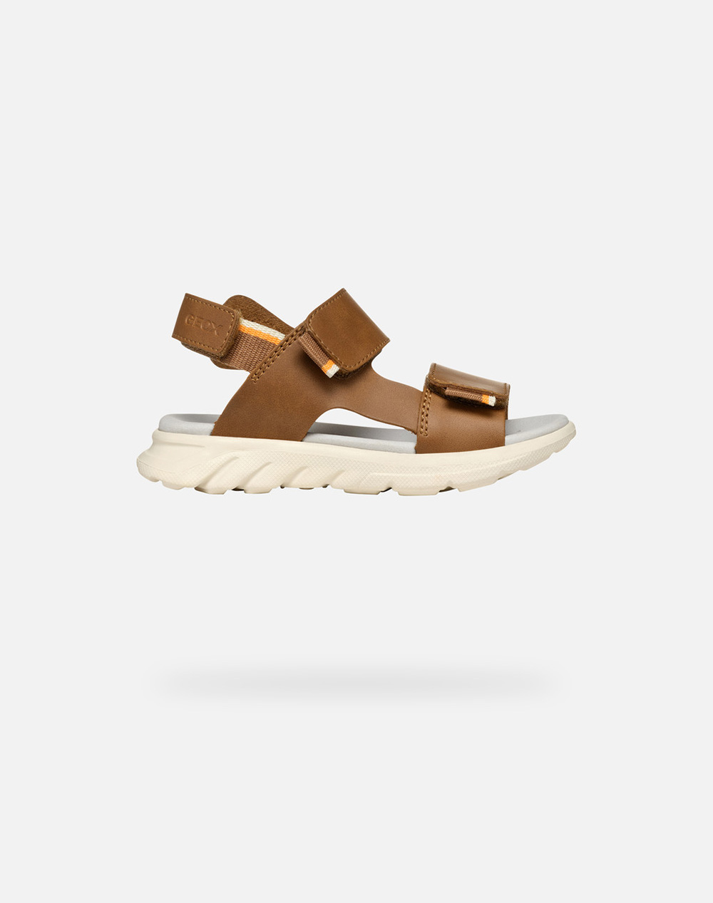 Geox J Sandal Airadyum Kids Girl Footwear Flats Brown Leather J55F1B0009Bc6241 28 35 C6241 Unisex Flats Brown