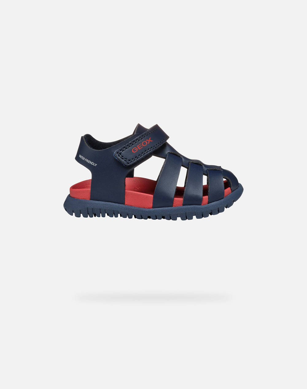 Geox B Sandal Fusbetto A Synt.Lea Kids Boy Shoes Flats Navyblue Synthetic B556Aa000Bcc4002 C4002 Female Flats Blue