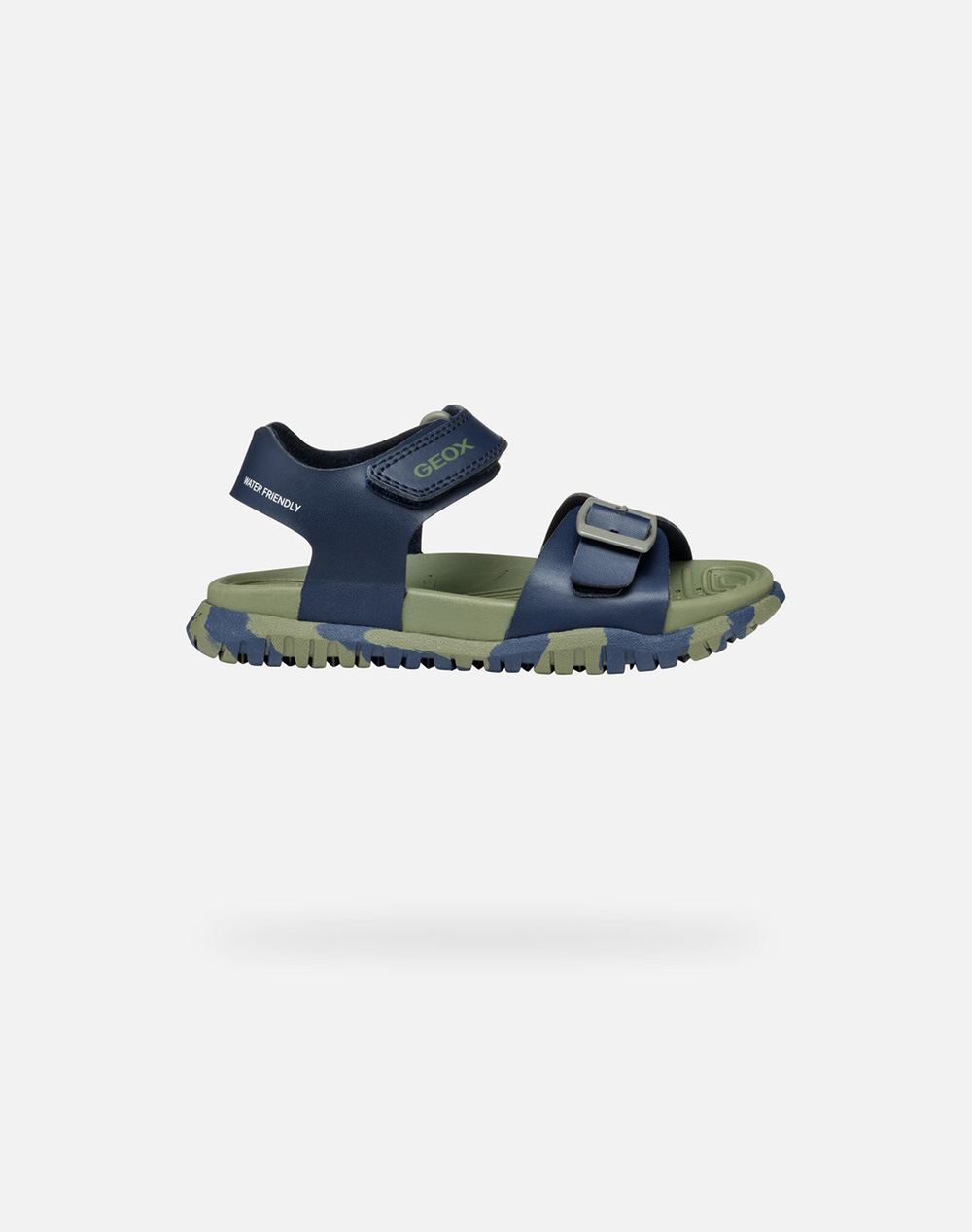 Geox J Sandal Fusbetto B. A Gbk Kids Boy Shoes Flats Armygreen Synthetic J35Hma00054Cf4A3 28 35 Cf4A3 Male Flats Green Army Green
