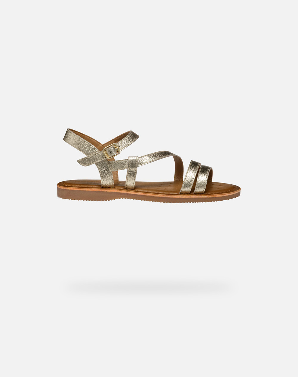 Geox J Sandal Oile G. A Pear.Lea Kids Girl Footwear Flats Gold Synthetic J55Bsa00044C2010 36 41 C2010 Female Flats Gold